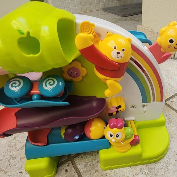 Ball Drop Toy - 2 in 1 Developmental Car Ramp Race Track & Ball Popper Tracker - Picture 2 of 6